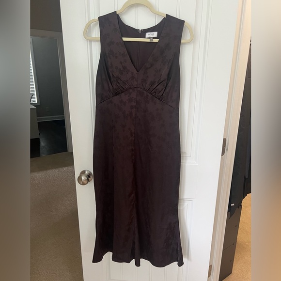 BCBG Deep Brown Midi Dress - Picture 1 of 3